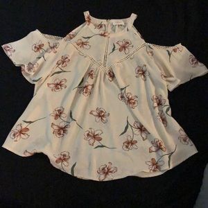 Flower print blouse